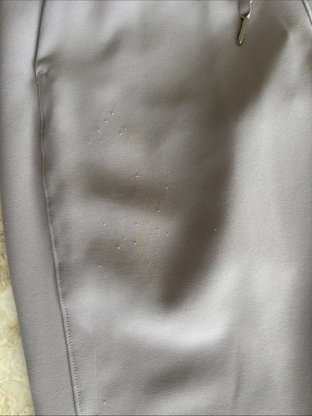 Lululemon On The Fly Woven Pant Rhino Grey Crepe Drawstring High Rise - Picture 12 of 13